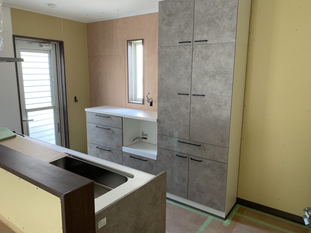 リフォーム工事　キッチン設置しました！